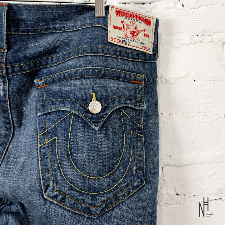 True Religion Washed Denim Jeans