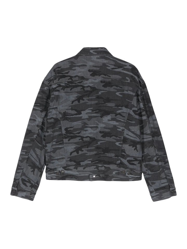 Balenciaga Denim Jacket Camo