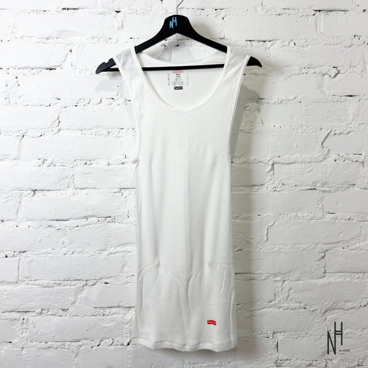 Supreme Hanes Tagless Tank Top White