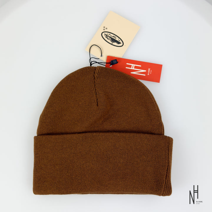 Corteiz Allstarz  Folded Beanie Brown