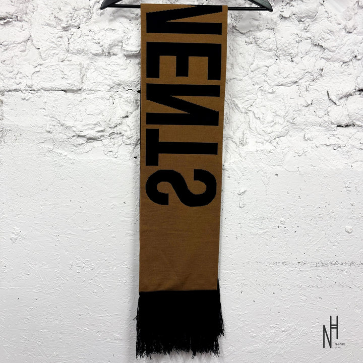Vetements Scarf Brown