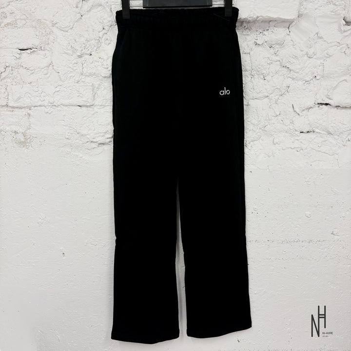 Alo Yoga Accolade Cotton-Blend Jersey Sweatpants Black