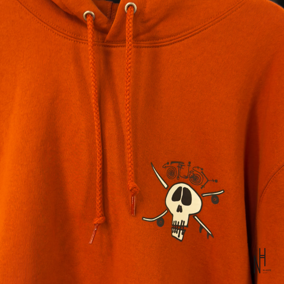 Stussy Surf Skate Skull Hoodie Brick