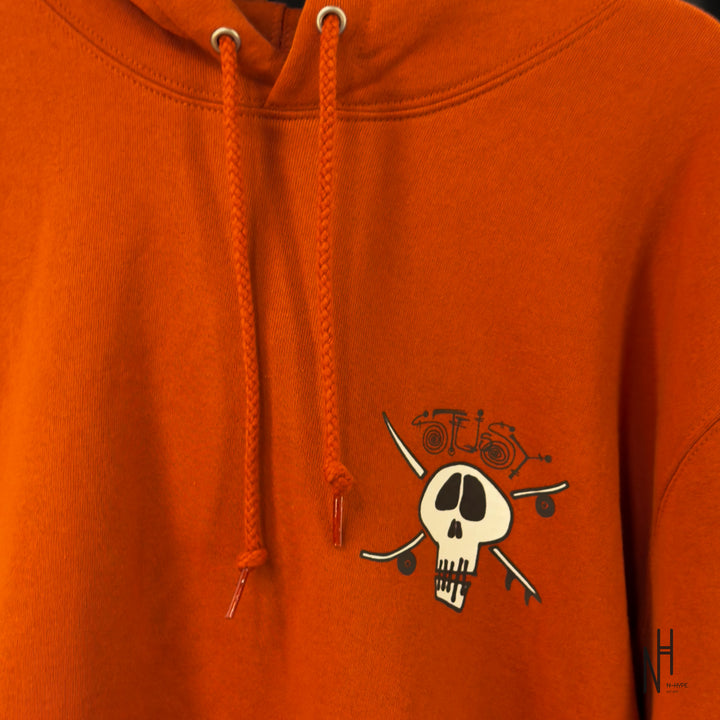 Stussy Surf Skate Skull Hoodie Brick