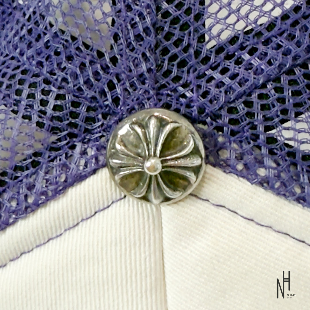 Chrome Hearts CH Hollywood Trucker Hat Purple Pink