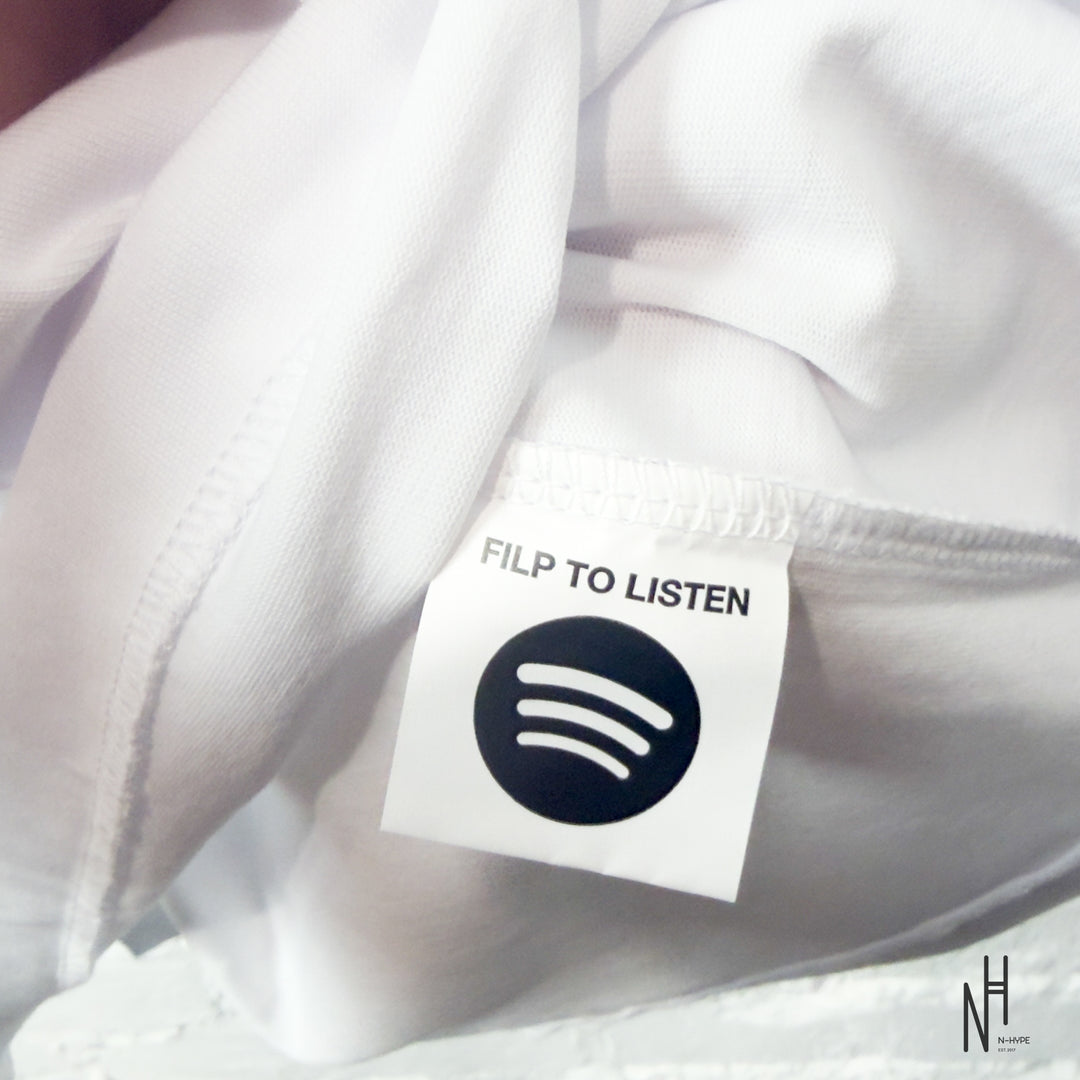 Bape x Spotify by Central Cee Baby Milo Relaxed White Tee