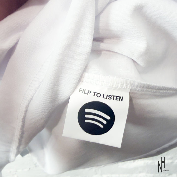 Bape x Spotify by Central Cee Baby Milo Relaxed White Tee