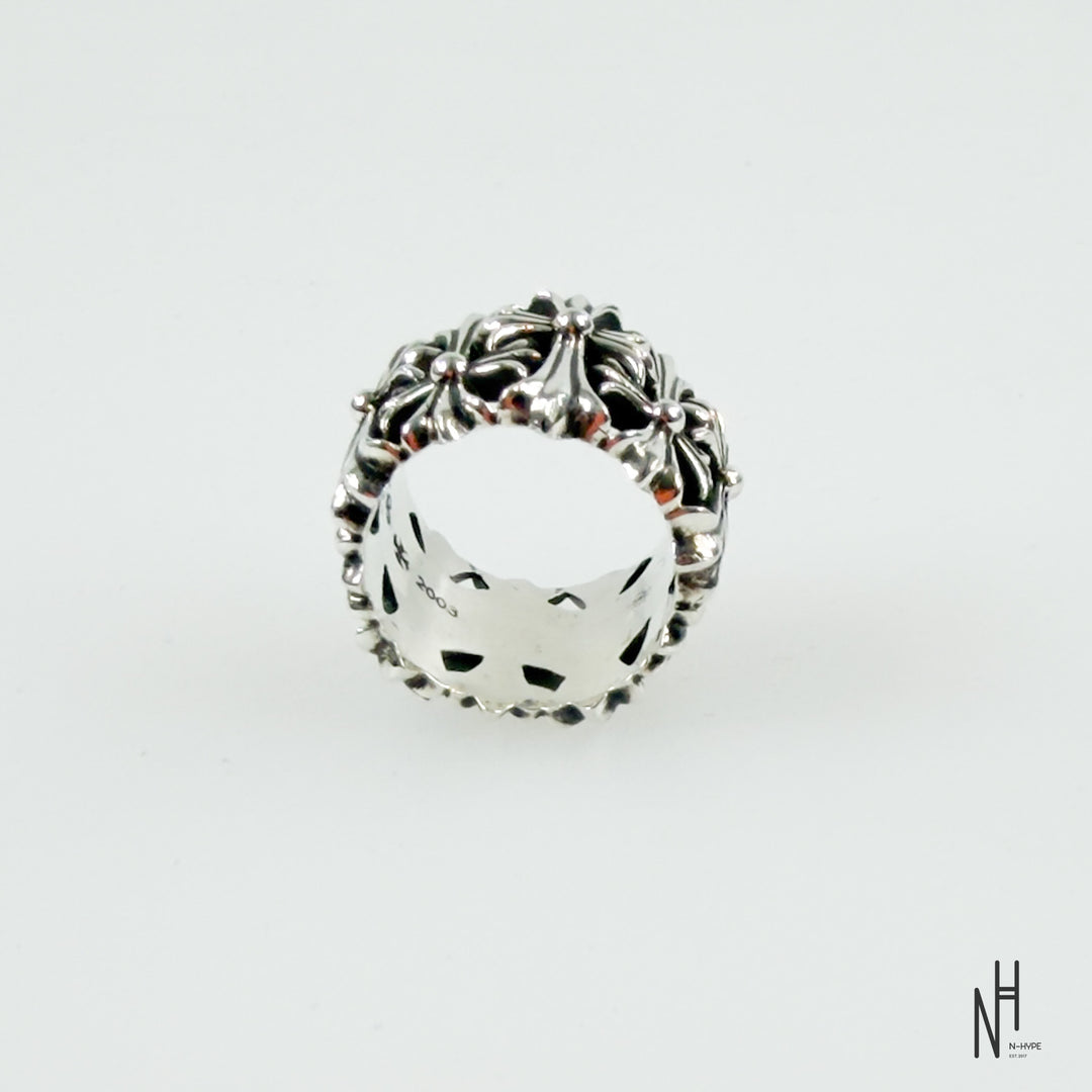Chrome Hearts MultiCross Silver Ring