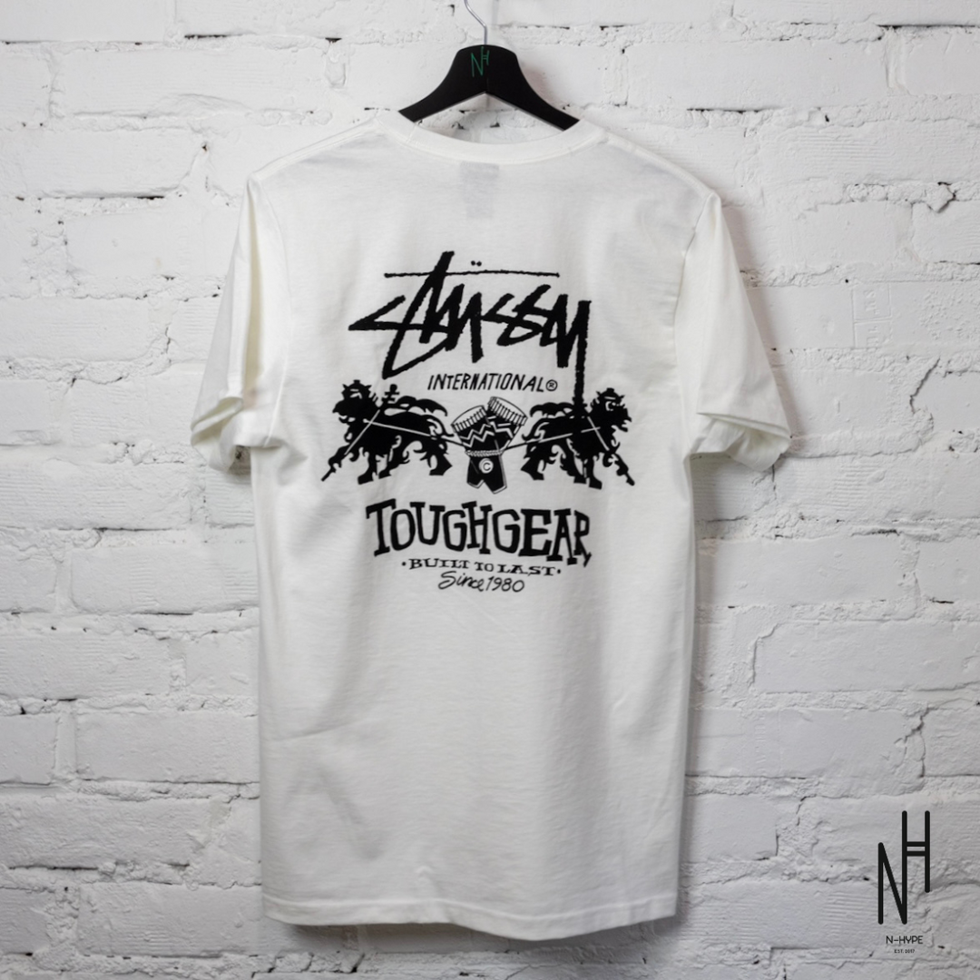 Stussy Tough Gear International Tee White – Streetwear T Stussy Tough Gear International Tee White – Streetwear T