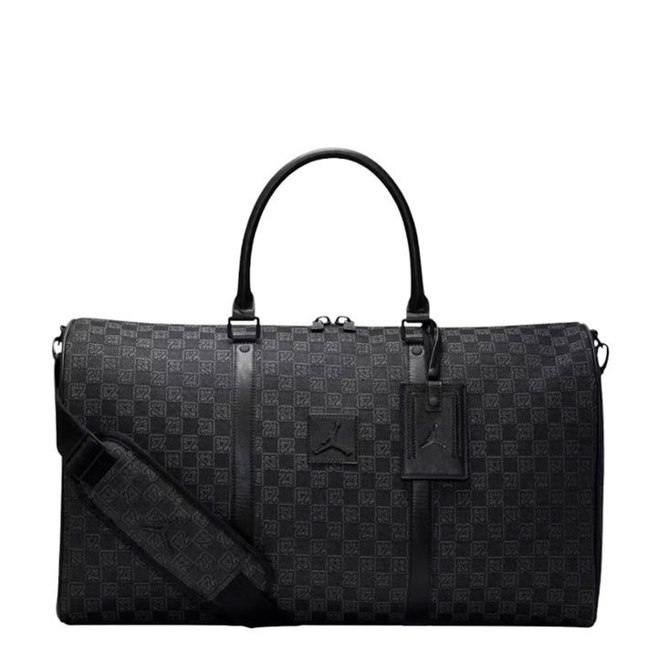 Jordan Monogram Duffle Bag Black Silver Torba