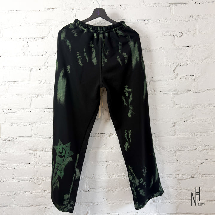 FVCKTHISBRAND FLARED ARABIC SWEATPANTS Green