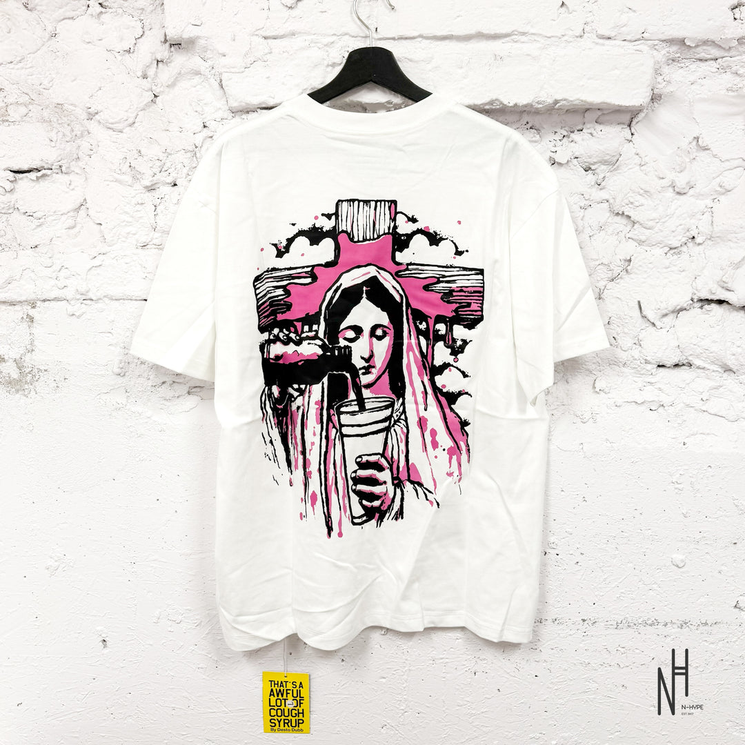 That’s A Awful Lot Of Cough Syrup Rosary Tee White