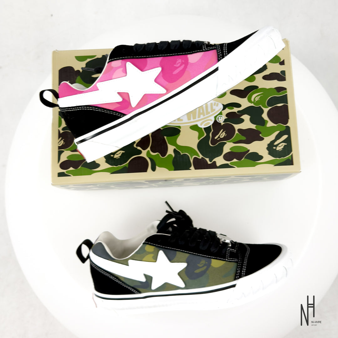 Vans Knu Skool Bape Camo Green