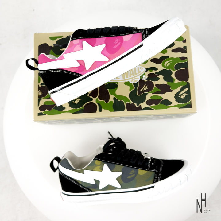 Vans Knu Skool Bape Camo Green