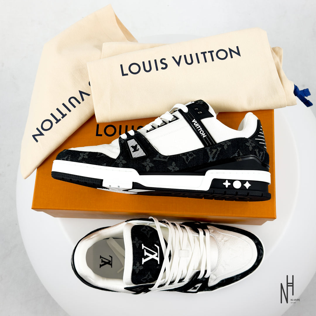 Louise Vuitton LV Trainer White Black