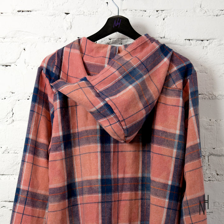 FVCKTHISBRAND DISCOLOURED FLANEL SHIRT PINK