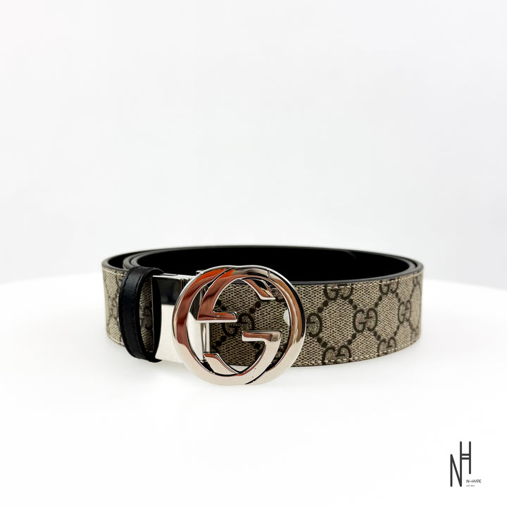 Gucci GG Supreme Belt Beige