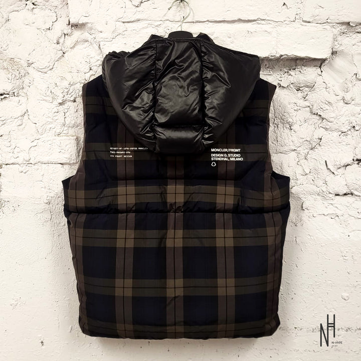 Moncler FRGMT Hiroshi Fujiwara Worren Blackwatch Tartan Gilet