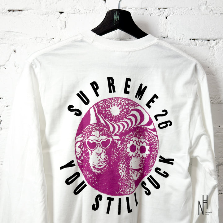 Supreme You Still S**k L/S Tee White