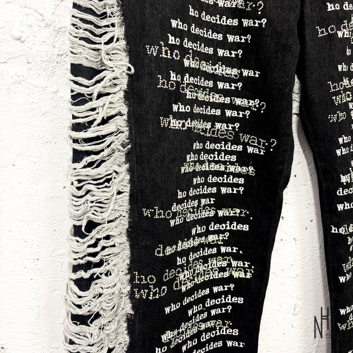 Who Decides War Ultra Flare Scripture Denim Black
