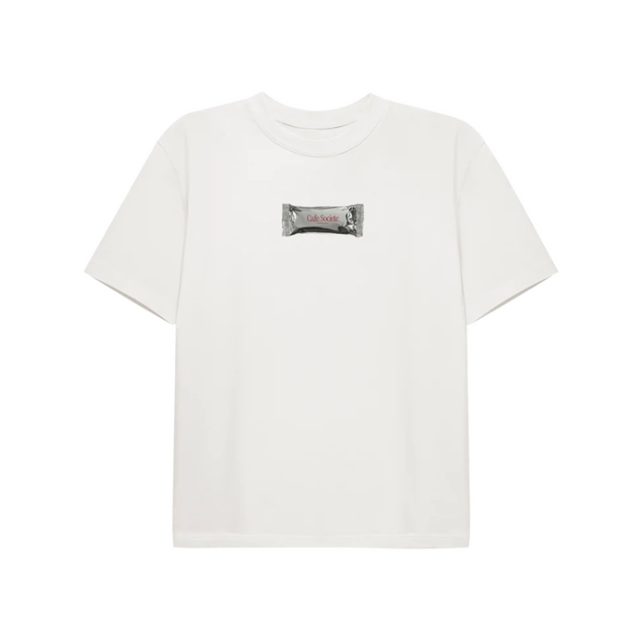 Cafe Societe T-shirt Ice Cream (White)