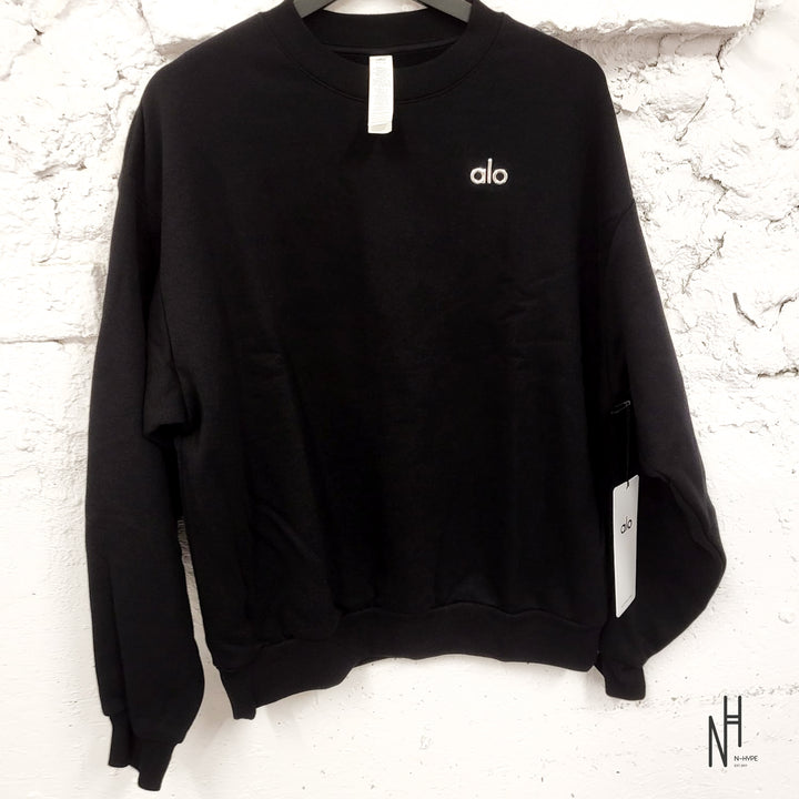 Alo Yoga Accolade Crewneck Pullover Black