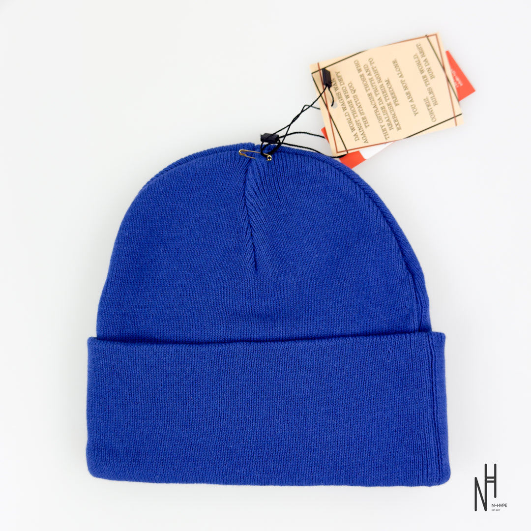 Corteiz Allstarz Folded Beanie Blue