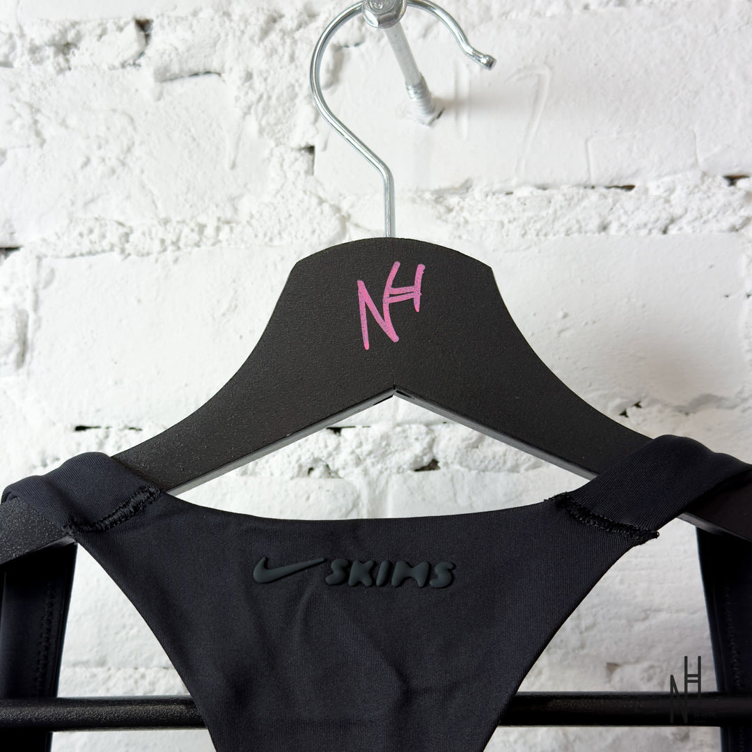 Nike Skims Matte Racer Back Tank Obsidian