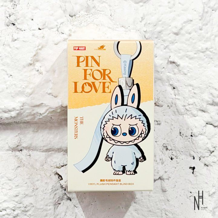 Pop Mart Labubu The Monsters Pin for Love Series Vinyl Plush Pendant (A-M) Single Blind Box