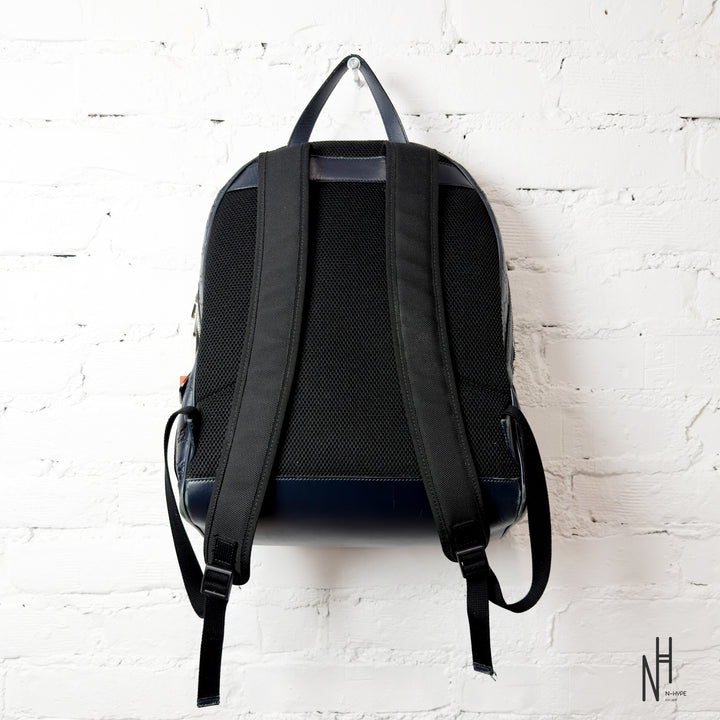 Gucci Monogram Leather Backpack - Black