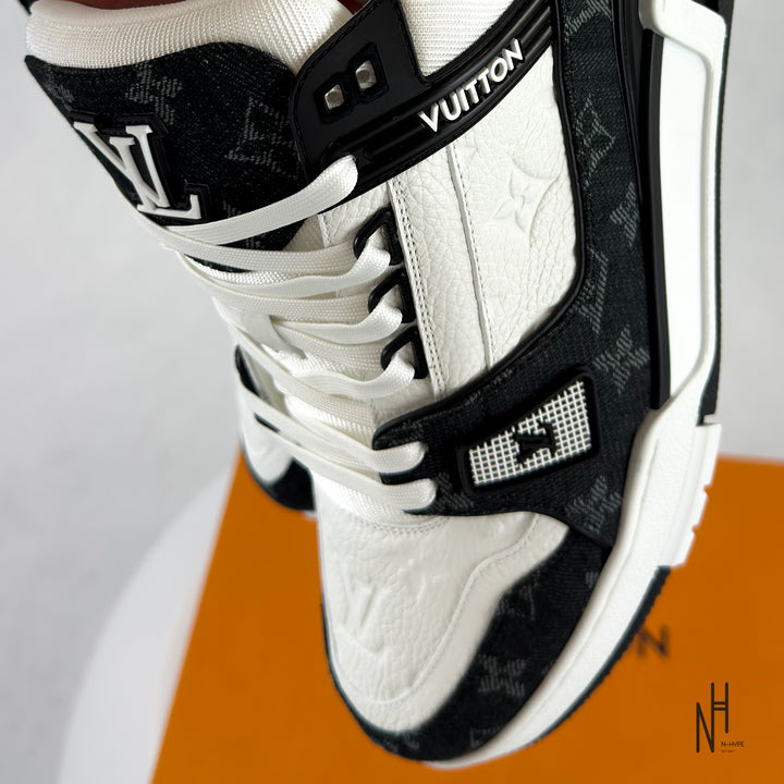 Louise Vuitton LV Trainer White Black