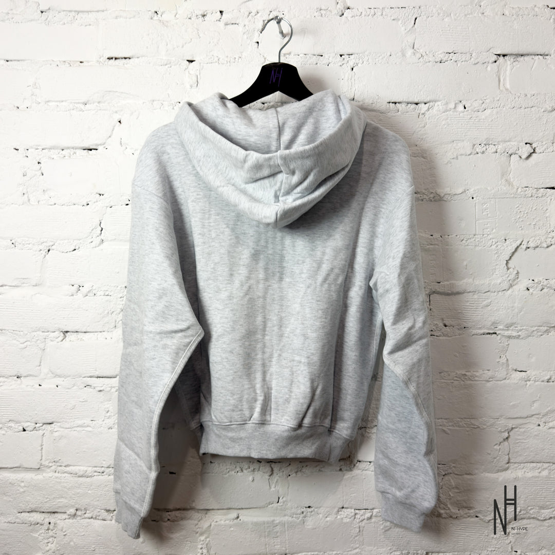 SKIMS Cotton Flecce Classic Zip Up Hoodie Light Heather Grey