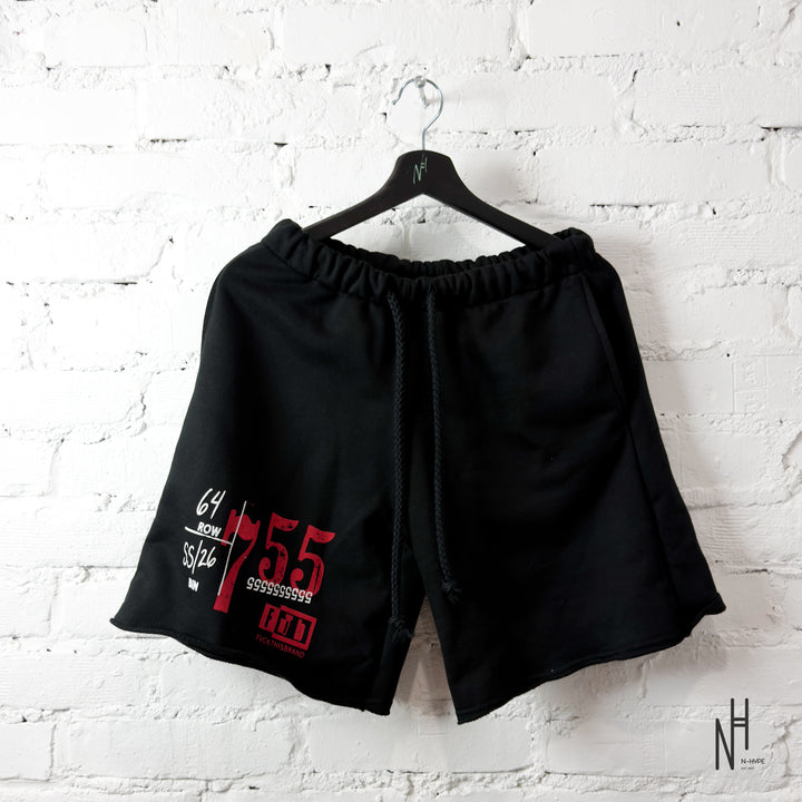 FVCKTHISBRAND TICKET 75 SHORTS BLACK