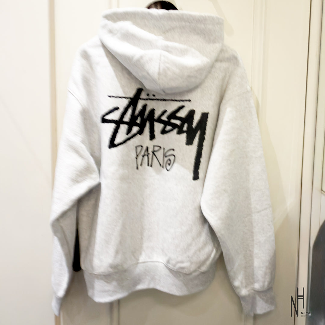 Stussy Paris Hoodie Ash Heather