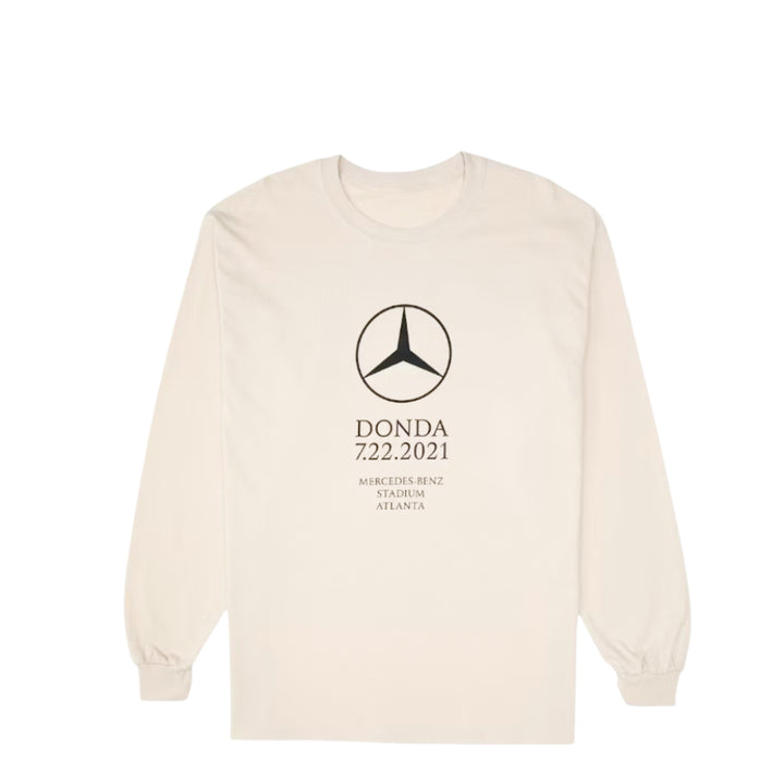 Kanye West Donda Atlanta Listening Event Long Sleeve Tee Cream