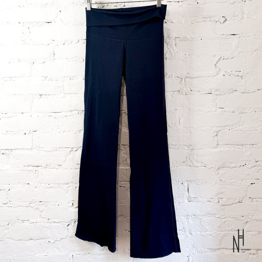 SKIMS Cotton Jersey Foldover Pant Navy