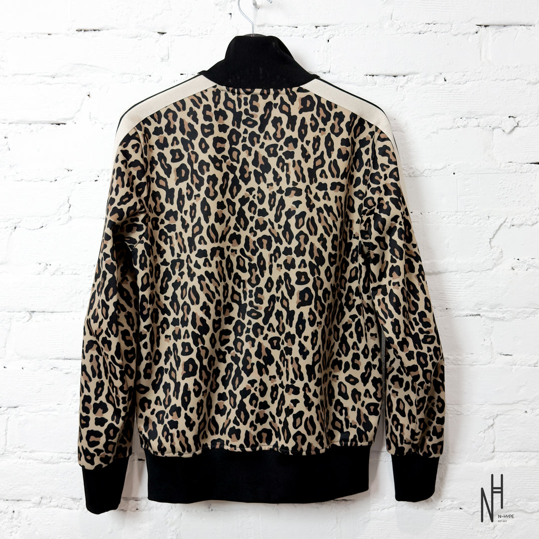 Palm Angels Leopard Jacquard Zipped Jacket