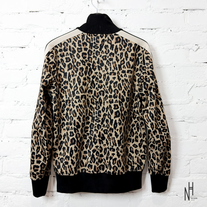 Palm Angels Leopard Jacquard Zipped Jacket