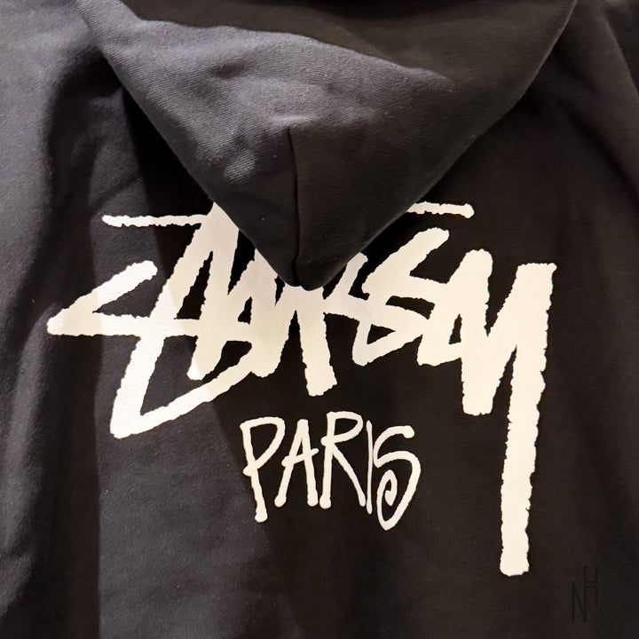 Stussy Paris Zip Hoodie Black