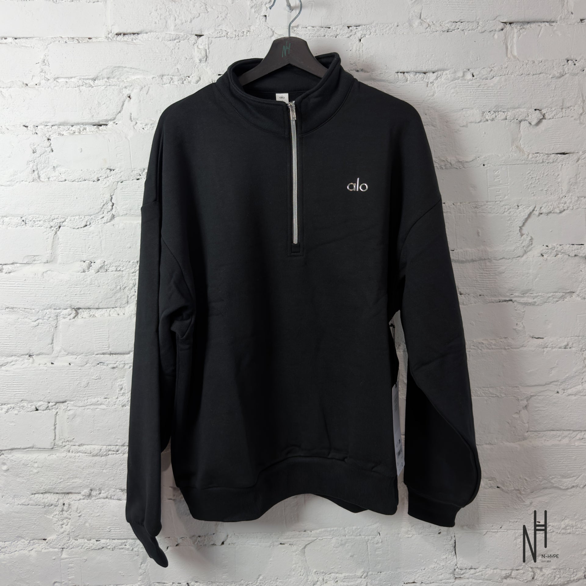 Bluza Alo Yoga Accolade 1/4 Zip Pullover Black | N-HYPE – N-Hype