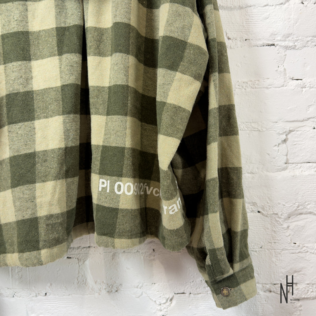 FVCKTHISBRAND FLANEL HOODIE KHAKI