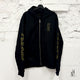 Chrome Hearts Army Green Logo Zip Up Hoodie Black