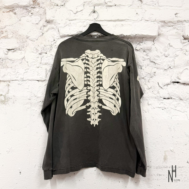 SAINT Mxxxxxx x VLONE Bone Long Sleeve Tee Black