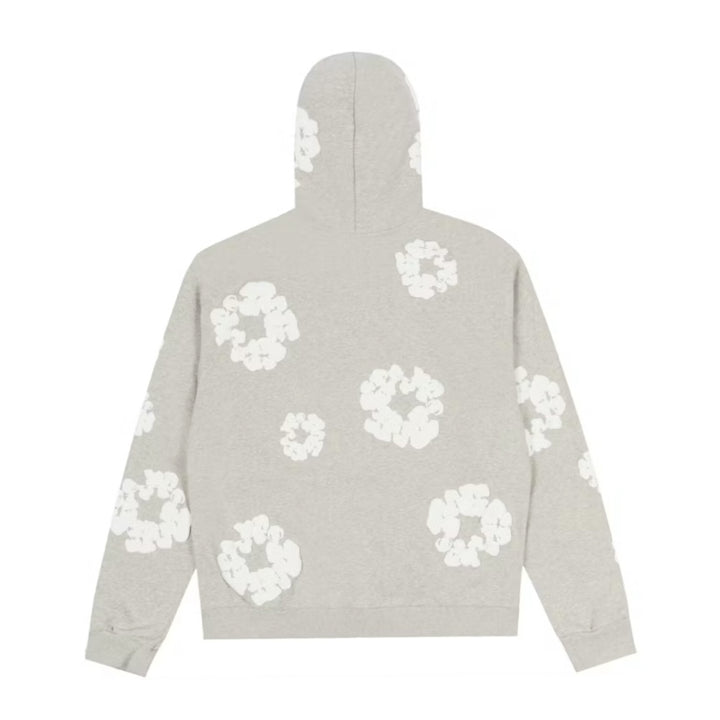 Denim Tears Cotton Wreath Zip Hoodie Gray