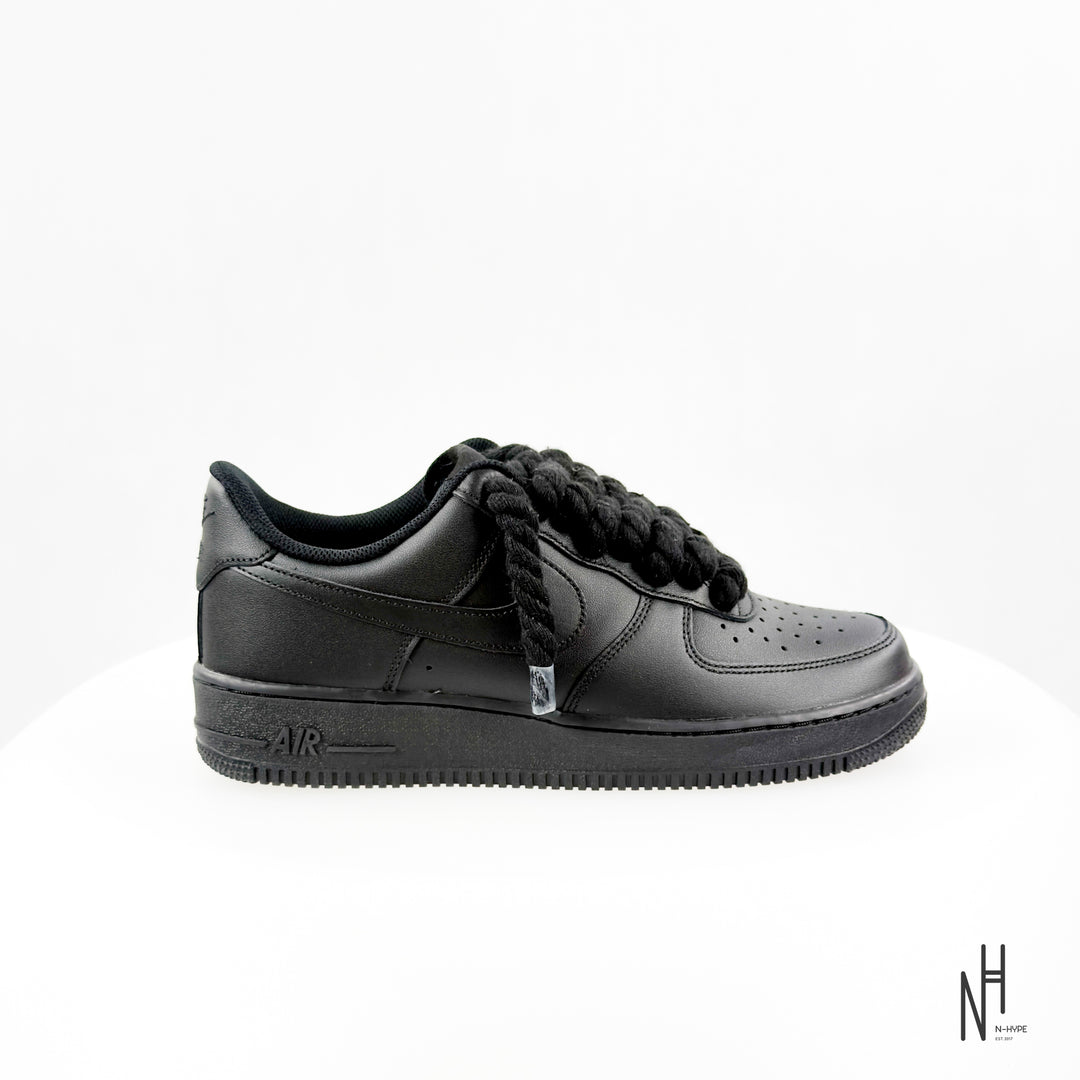 Nike Air Force 1 Low Black Rope Laces (Women’s)