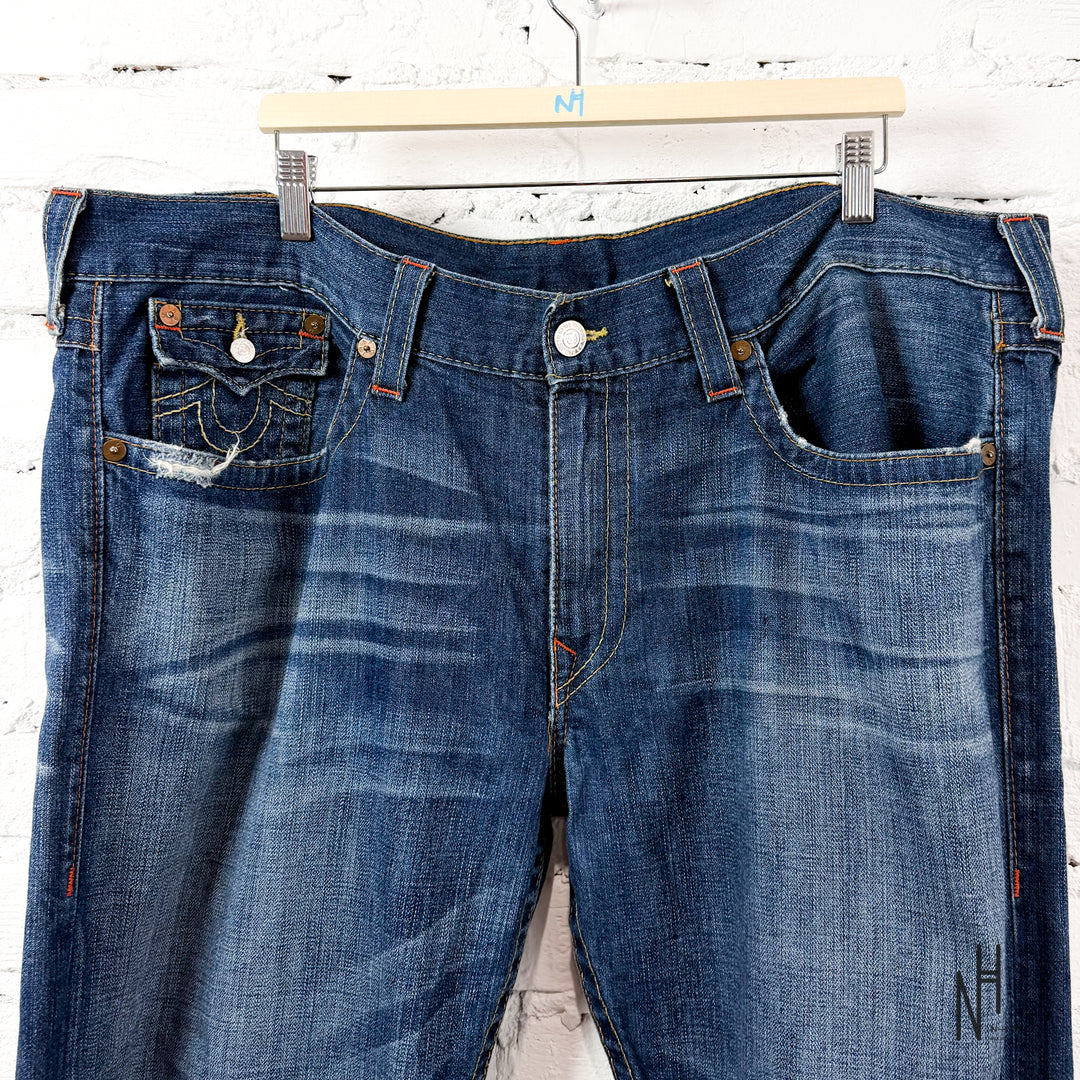 True Religion Washed Denim Jeans