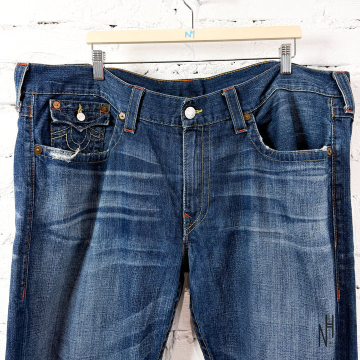 True Religion Washed Denim Jeans