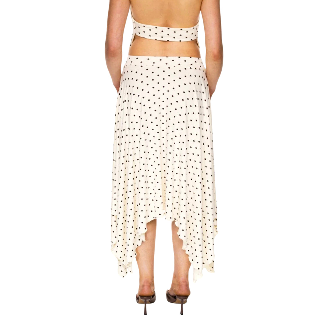 Cafe Societe Skirt Molly Polka Dot Cream