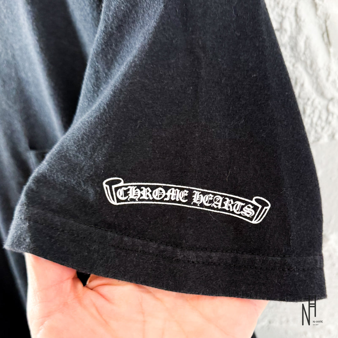 Chrome Hearts Scroll Logo Tee Black