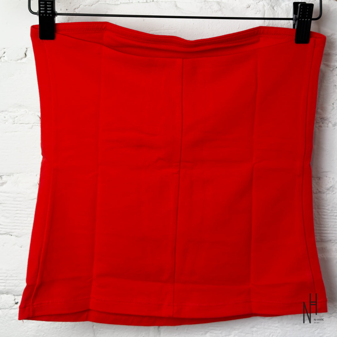 SKIMS Cotton Jersey Tube Top Ruby